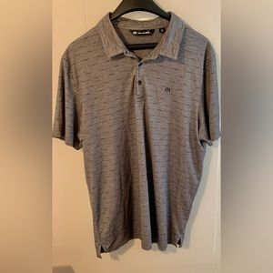 Travis Mathew Polo.  Gray and Black.  Size XL.